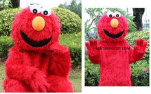 Load image into Gallery viewer, Elmo Sesame street Kids TV character mascot fancy dress costume hire for kids parties
