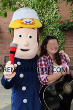 Load image into Gallery viewer, FIREMAN SAM Mascot Costume Hire