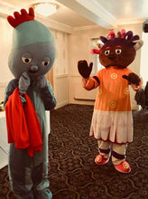 Load image into Gallery viewer, Upsy Daisy and Iggle piggle Night garden fancy dress mascot costume hire service in the UK
