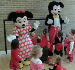 Mickey minnie mouse disney Fancy dress mascot costume character hire party entertainment service in the UK
