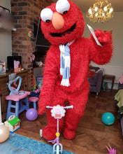 Load image into Gallery viewer, Elmo Sesame street Kids TV character mascot fancy dress costume hire for kids parties