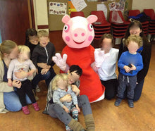 Load image into Gallery viewer, PEPPA pig fancy dress mascot costume self-hire service in the UK