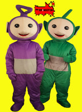 Load image into Gallery viewer, TELETUBBIES lala Po tinky winky dipsy Childrens Fancy dress mascot costume character hire party service in the UK