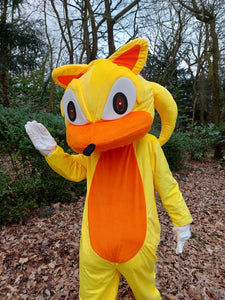 SONIC the hedgehog and TAILS character mascot costume hire