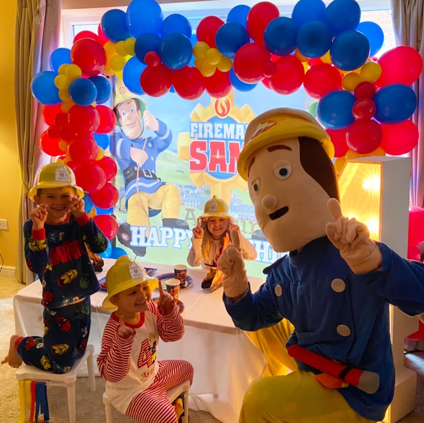 FIREMAN SAM Mascot Costume Hire