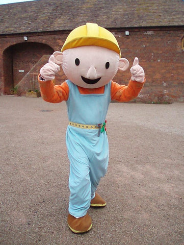 BOB THE BUILDER Mascot Fancy Dress Costume HIre