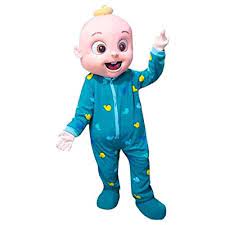 JJ coco melon Cocomelon baby Adult sized Mascot Fancy Dress Costume Hire Rent A Mascot
