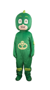 PJ Masks Gekko adult sized Fancy dress mascot costume hire party service in the UK