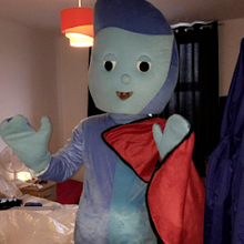Load image into Gallery viewer, Iggle piggle Night garden fancy dress mascot costume hire service in the UK
