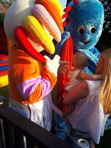 SUPER PLUSH Iggle Mascot Fancy Dress Hire