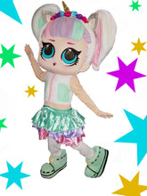 Load image into Gallery viewer, LOL DOLL Childrens Fancy dress mascot costume character hire party service in the UK