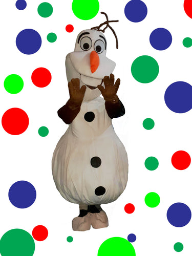 OLAF Frozen Snowman Mascot Fancy Dress Costume Hire