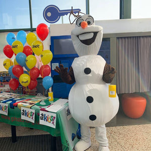 OLAF Frozen Snowman Mascot Fancy Dress Costume Hire