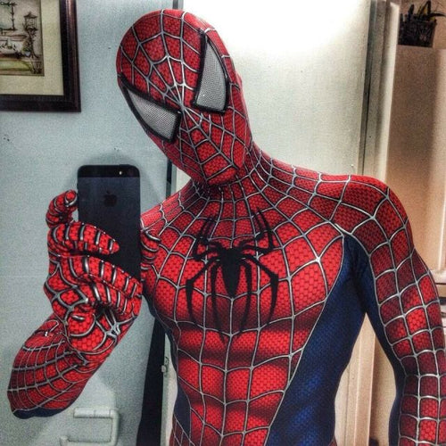 Spiderman adult sized mascot fancy dress costume for kids parties childrns entertainment hire